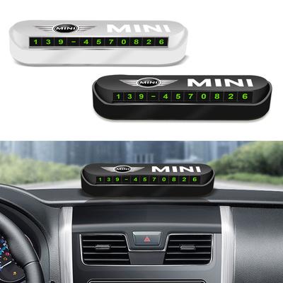 1Pcs Car Temporary Parking Card Plate Badge Car Styling For BMW Cooper F54 F55 F56 R56 R60 SONE Roadster Clubman Coupe