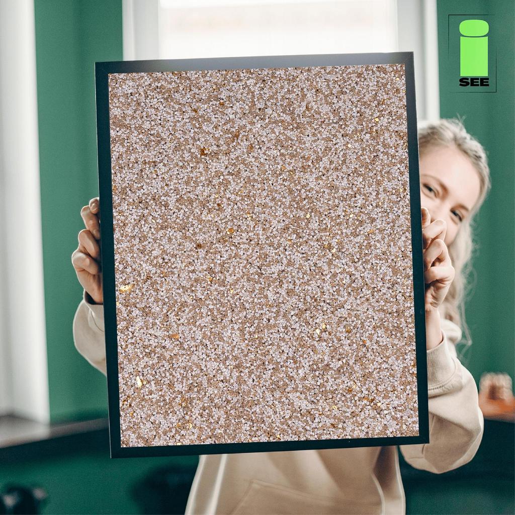 Beige resinový mozaikový omítka s slídou 7kg odolný mrazuvzdorný marmolit m64