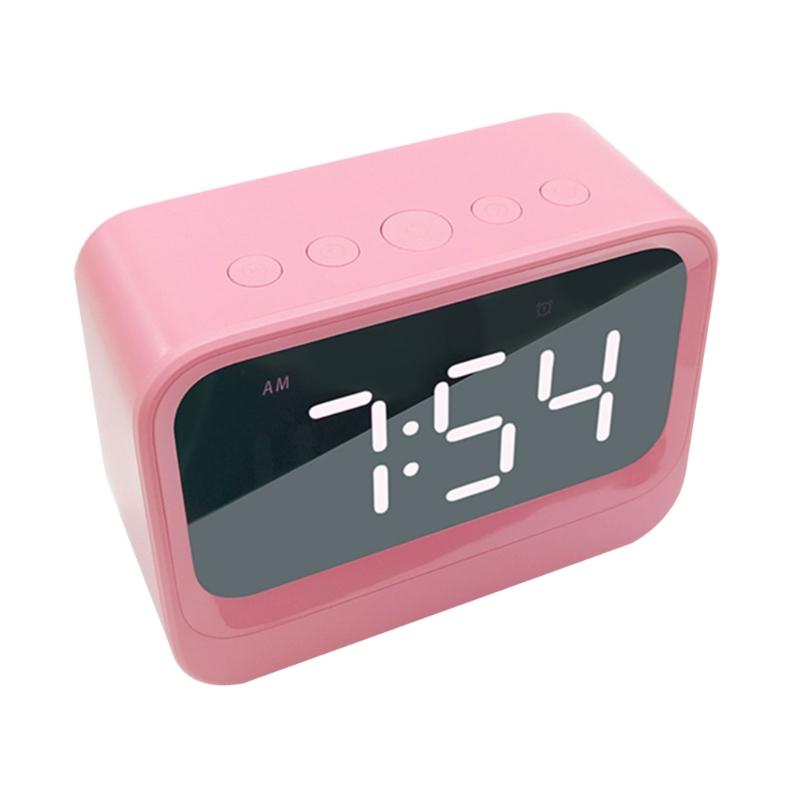 Bluetoothcompatible Wireless Sound With 2 Alarm Clock, Big Screen LED Time Display Call Function