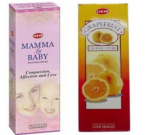 

@ Hem Mama And Grapefruit Incense Sticks Each 20 Sticks 5 Pack Zr1031-60%Off