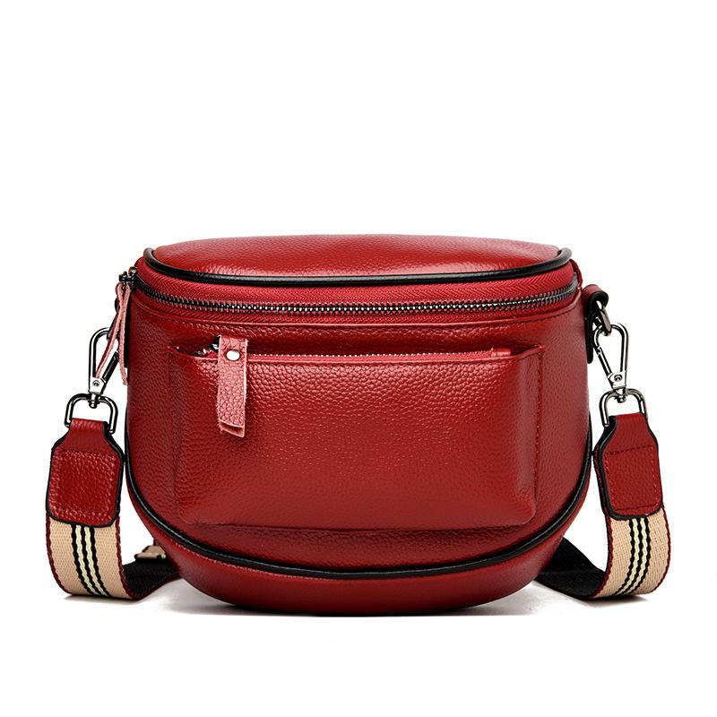 Genuine Leather Shoulder Bag for Women New Simple Casual and Fashionable Small Shoulder Bag for Women's Head Layer Cowhide Crossbody Bag
