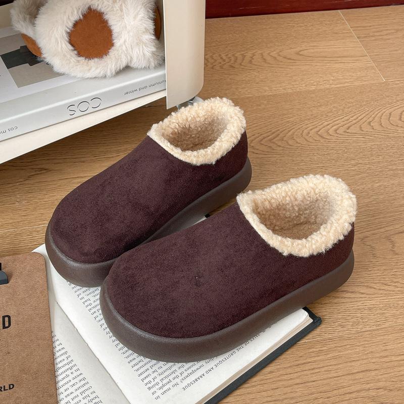 

Women s Soft Elastic Winter Warm Winter Cold Padded Snow Boots Thick-soled Non-slip Wear-resistant Outdoor Casual Sneakers Cotton Boots 40 темно-коричневого кольору