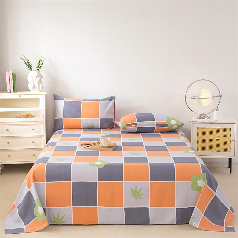 Cotton Thick Bed Sheet 1pc Flower Series Double Top King Sheets for Girls Boys Kids Single Queen King Size Bed Linen