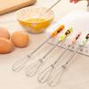 Ceramic Handle Stainless Steel Manual Whisk Small Cake Biscuit Baking Mixer Whisk