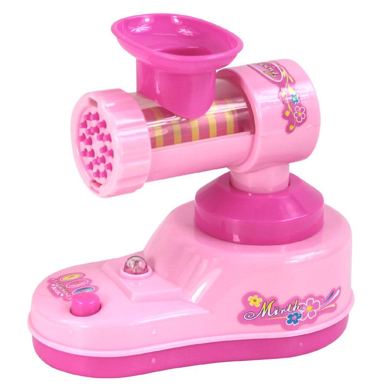 Children's Pretend Play Kitchen & Home Appliance Set: Electronic Scale, Meat Grinder, Hair Dryer.