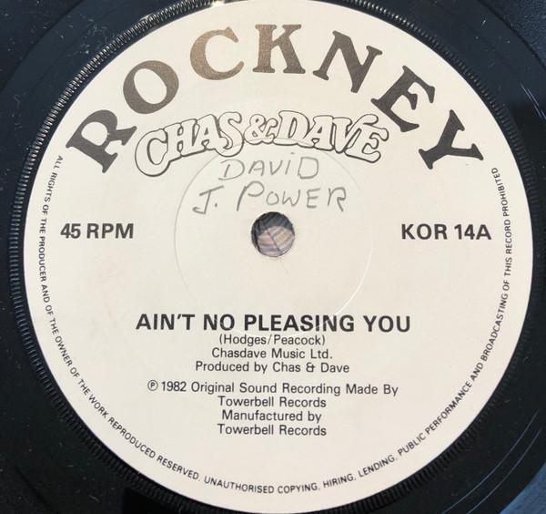 

7-дюймовая пластинка CHAS DAVE Aint No Pleasing You KOR14 Rockney 1982 Ирландия Рок Б/у