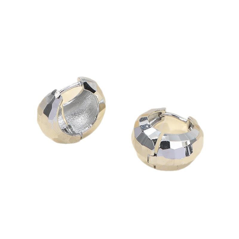 Huazi Style Zircon Stud Earrings for Women - Gold-Plated, Non-Fading Luxury Jewelry