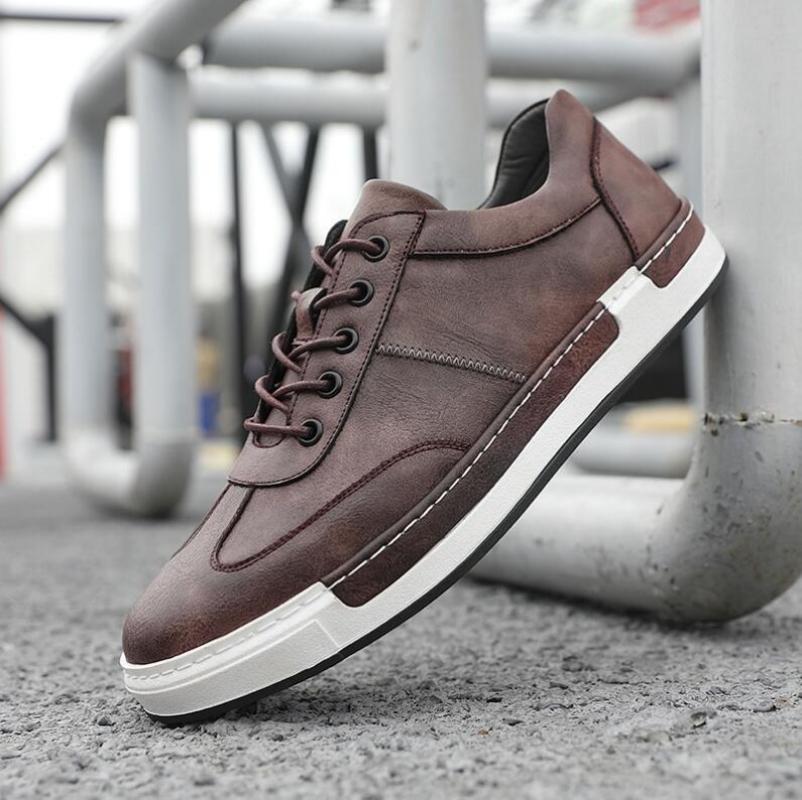Men Leather Casual Shoes Men Sneakers 2024 Autumn Brand Mens Suede Shoes Comfortable Flat Male Footwear Zapatillas Hombre