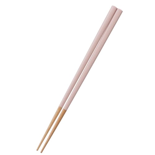 Nakano Wakasa Lacquer Chopsticks, Dishwasher Safe, Natural Wood, 23cm, Pink, Non-Slip, Easy to Grip, Made in Japan