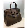 26 Genuine Leather Women's Bag Silver Buckle Lychee Pattern Top Layer Cowhide 25cm/30cm Manufacturer