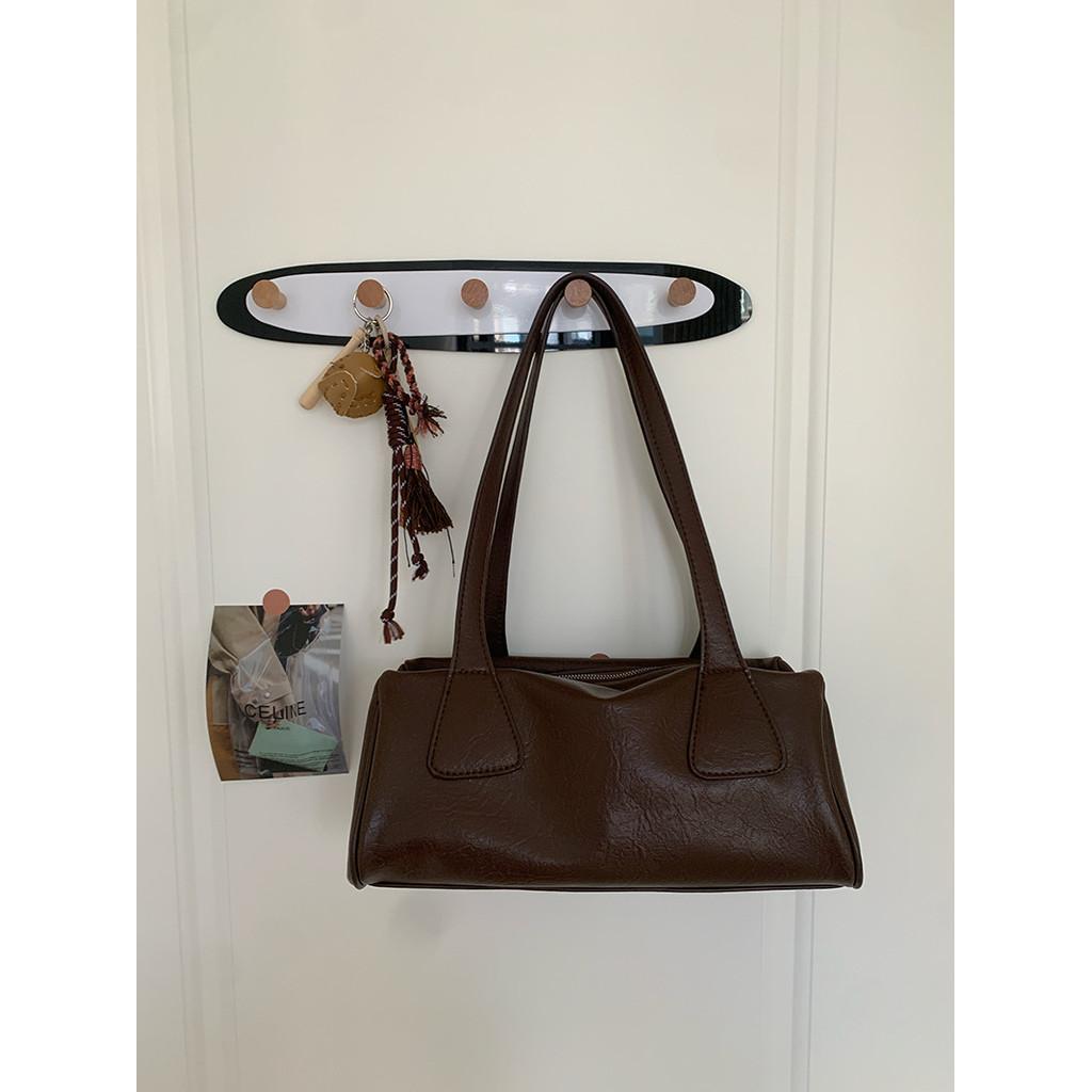 Ielgy Retro Underarm Baguette Bag All-Match Commuter Casual Portable Shoulder Bag
