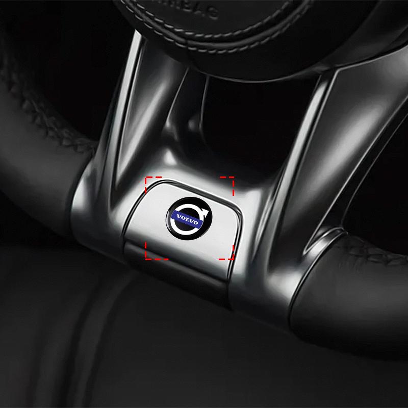 Car Remote Key Sticker Aluminum Emblem Decoration Decal For Volvo XC90 XC60 XC40 V40 V50 V60 S40 S50 S60 S70 S80 S90 240 C70 FN Vnl Truck