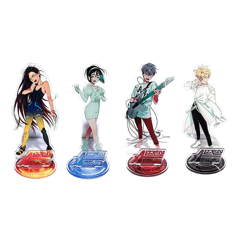 Anime Alien Stage Ivan & Till Gift Toy Figures Acrylic Stand Model Action Figure Ornament Accessories Models Desktop Ornaments