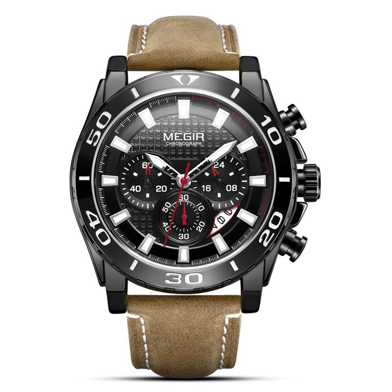 Watch Men S Sports Trend Multifunctional True Three-Eyed Quartz Men S Watch 2094