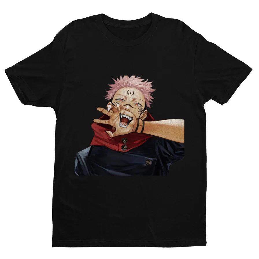 Anime Sukuna Shirt Jujutsu Kaisen Shirt Black T Shirt Size S 4xl S