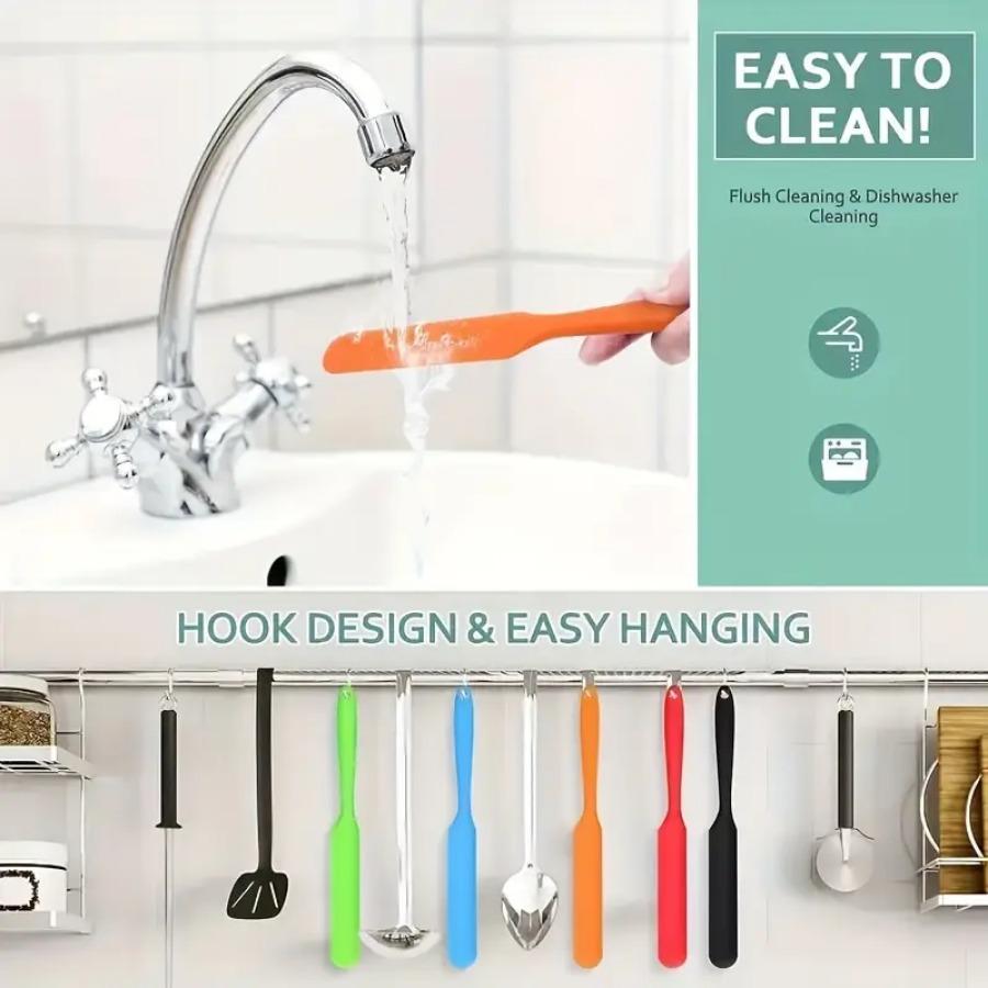 1 Piece Random Color Food Scraper Non Stick Design Heat-resistant Kitchen Utensil Suitable for Home and Professional Baking