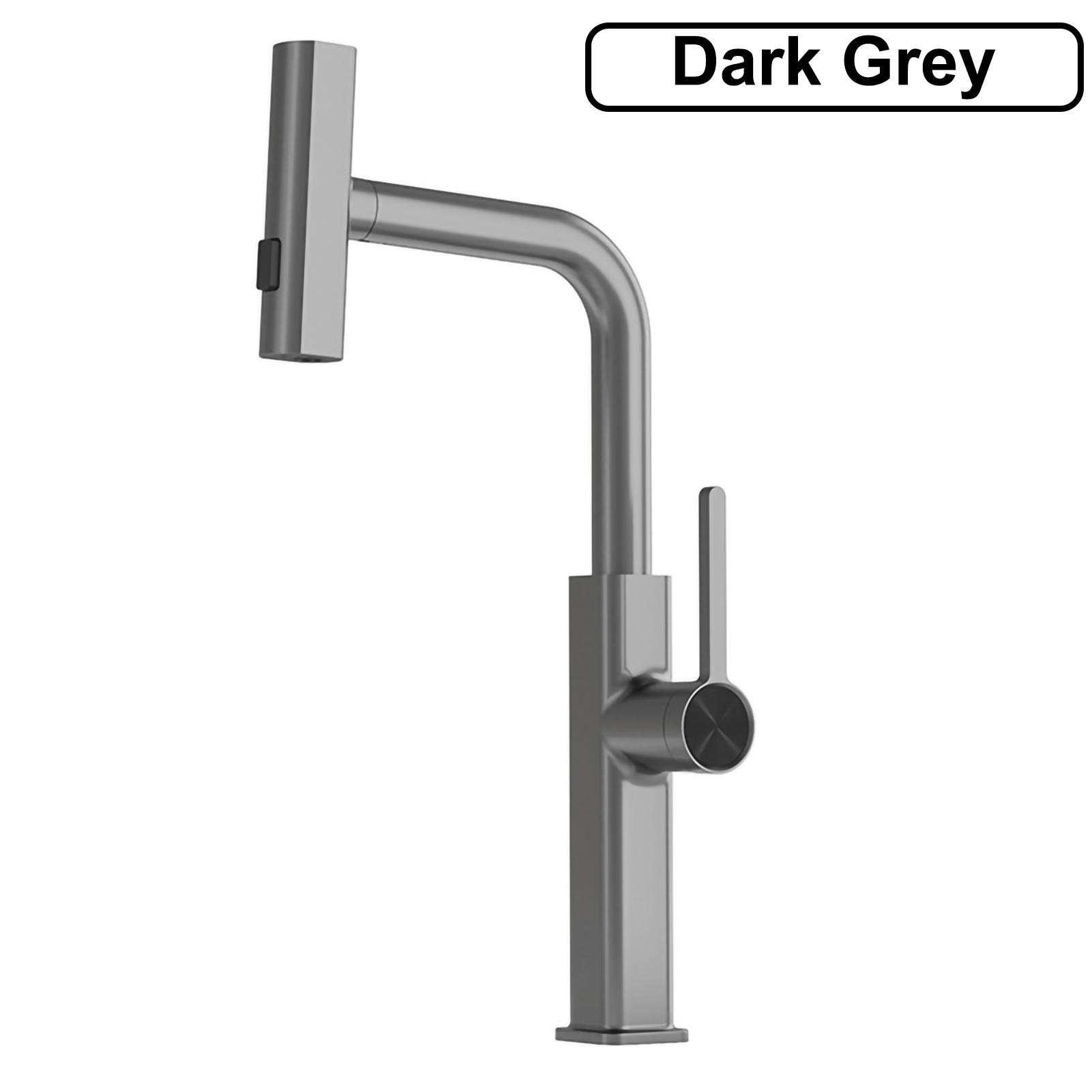 

Выдвижной смеситель из нержавеющей стали, кухонные смесители, многофункциональные, вращающиеся на 360 градусов, смесители для горячей и холодной воды, смесители для раковины для ванной комнаты и кухни