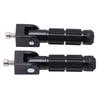 1 Pair Universal Motorcycle Footrests Rear Set Footpegs with 8mm Mounting Bolts Replacement for Aprilla