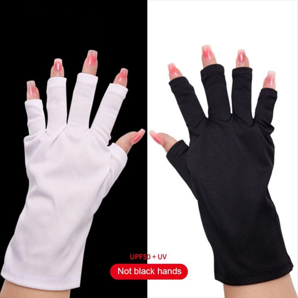1Pair Hand Protector Anti UV Radiation Gloves Nail Lamp Protection Gloves  for Nail UV LED Lamp