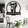 Metal Sign Ballerina Silhouette Custom Home Decor Door Plate Outdoor Kitchen Wall Art Gift
