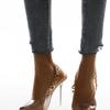 Transparent Pumps Women Sexy Pointed Toe Chain Design Crystal Heel Ladies Shoes Stiletto High Heels Wedding Dress Shoes998