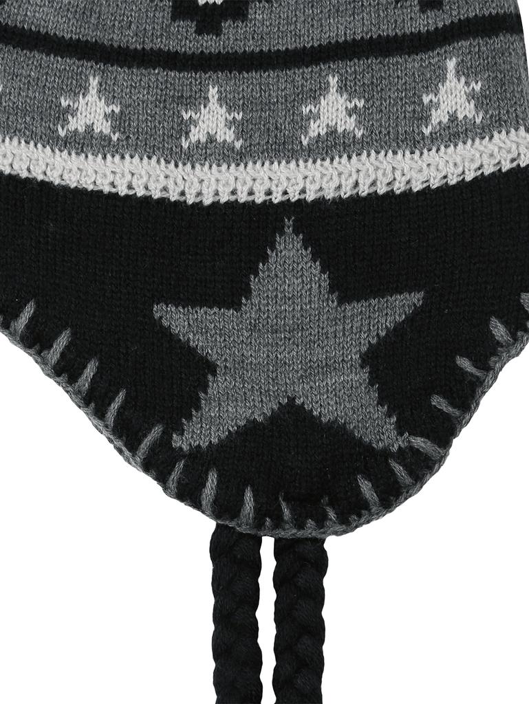 TUOMIO Star Earflap Beanie [Black]