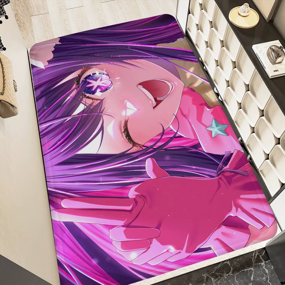 pretty girl anime O-Oshi No Ko Door Mat Nordic Style Bedroom Living Room Doormat Home Balcony Anti-Slip Alfombra
