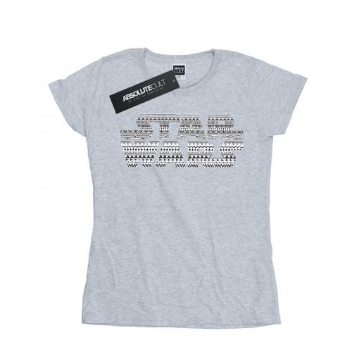 

Star Wars Womens/Ladies Aztec Logo Mono Cotton T-Shirt білий