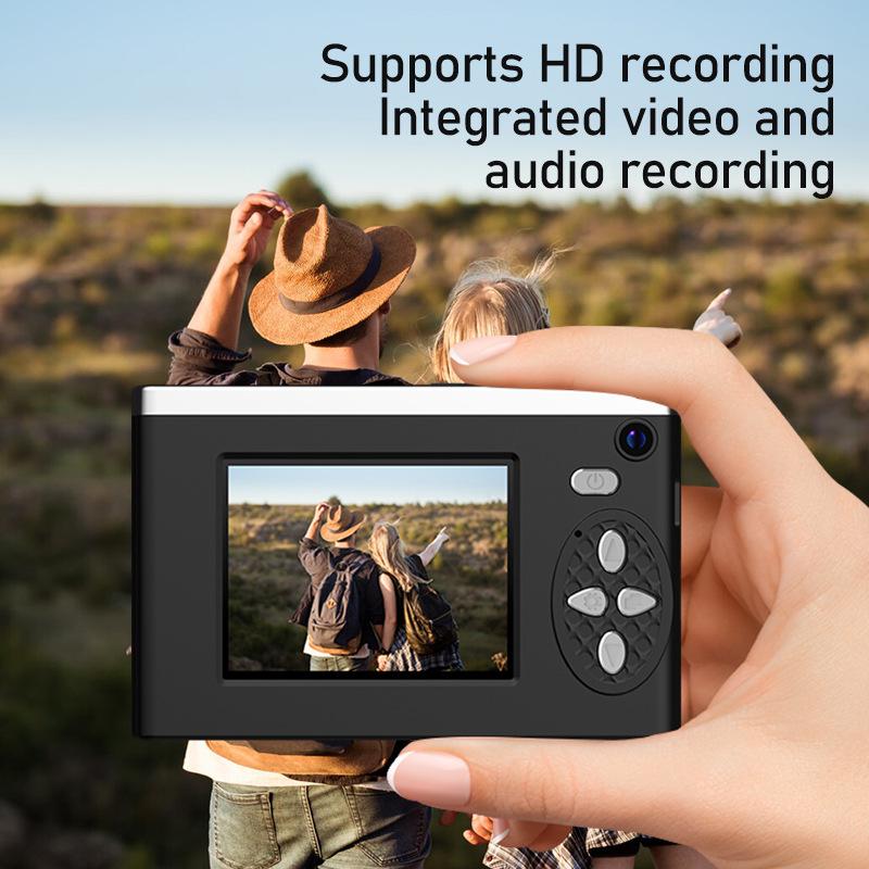 Retro-Style Mini Portable Dual-Camera Mirrorless SLR for Students and Beginners