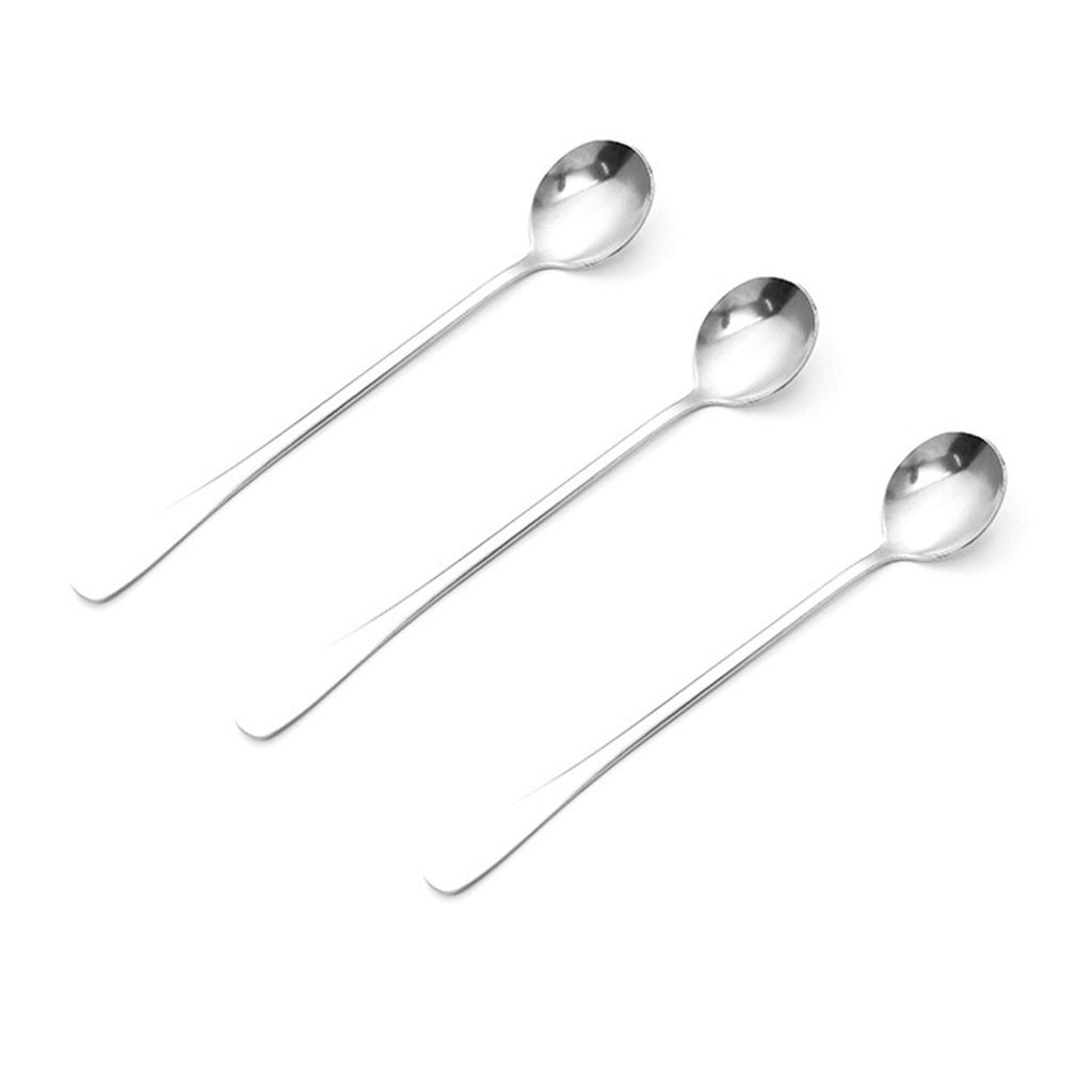 Long Handle Spoons Stainless Steel Elegant Multi Functional Stirring Spoons for Coffee Tea Dessert