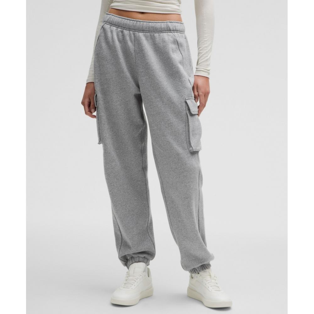 

Lululemon Scuba Mid Rise Oversized Cargo Jogger Regular Heathered Medium Grey XXXS