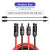 12 AWG-4mm2 Solar Panel Extension Cable Copper Wire Black and Red with solar Connector Solar PV Cable