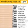 Wood Carving Tools Set 12 Pcs,Wood Carving Kit Set , Wood Whittling Kit for Beginners Kids Adults.