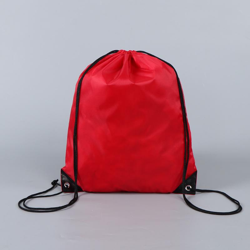Spot Polyester Double Drawstring Sports Bag for Marathon or Basketball Events