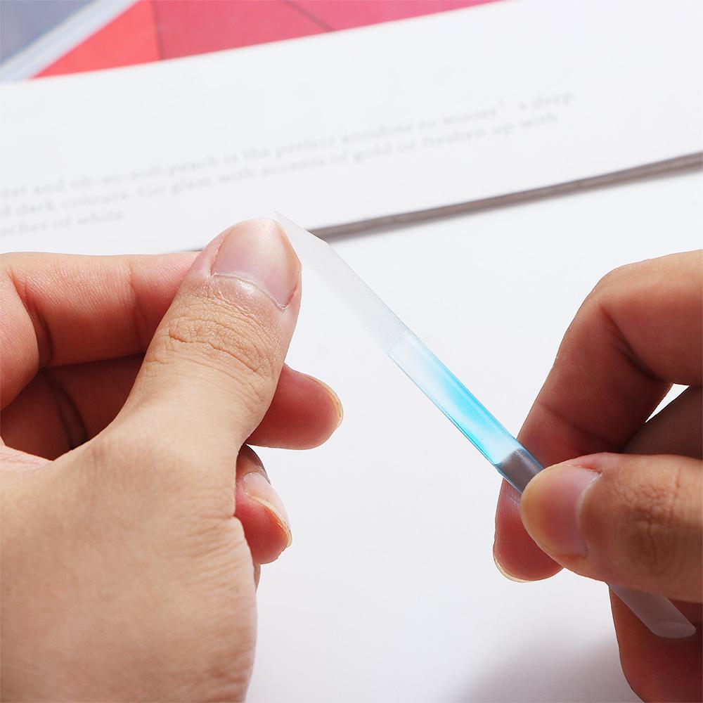 Polishing Nail Art Tools Pedicure Tool Double Sided Nail File Cuticle Remover Glass Cuticle Pusher