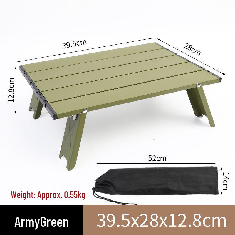 Ultra-Light Portable Mini Aluminum Folding Table for Outdoor Camping and Picnics