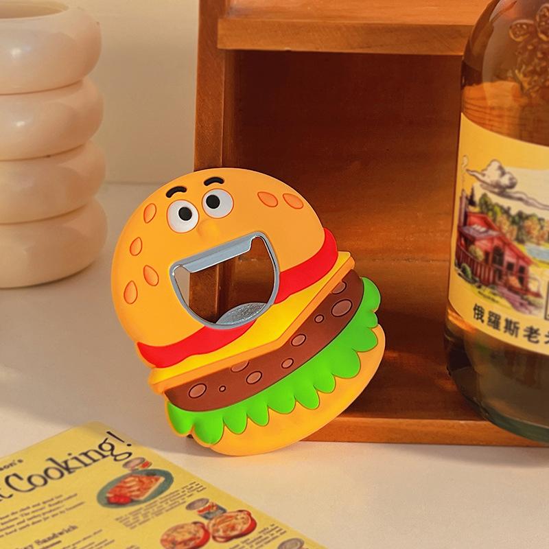 Magnetic Beer Bottle Opener Creative Refrigerator Decoration with Printed Logo Perfect Gift for All Occasions