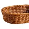 Rattan Imitation Storage Basket for Home Organization Oval Wicker Tray for Coffee Table