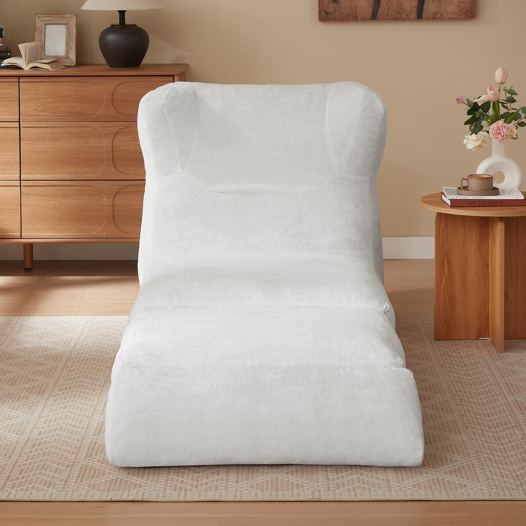 Boneless Sofa Combination Seat, Unique Shape, Suitable for Living Room and Bedroom, Can Be Converted from a Single Armchair to a Lounge Chair.