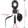 Pince d'angle réglable 4 mâchoires avec sangle 4 m - Fixateur à angle droit noir, poignée antidérapante