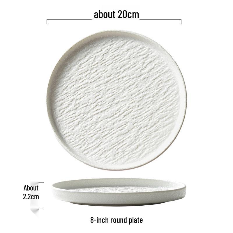 

Керамическая тарелка для салата и пасты Lux – Текстурированный западный и японский дизайн