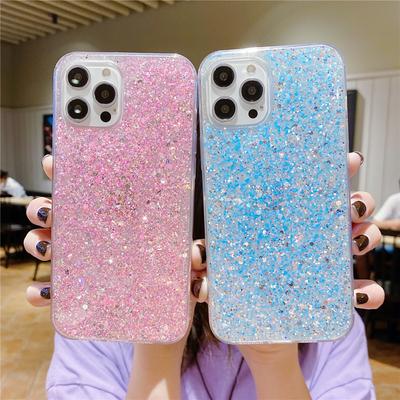 Luxus Pailletten Glitzer Sternenhülle für iPhone 14 11 12 13 Pro Max XS X XR 7 8 Plus SE 2020 Mini Soft Silikon Bling Handyhülle