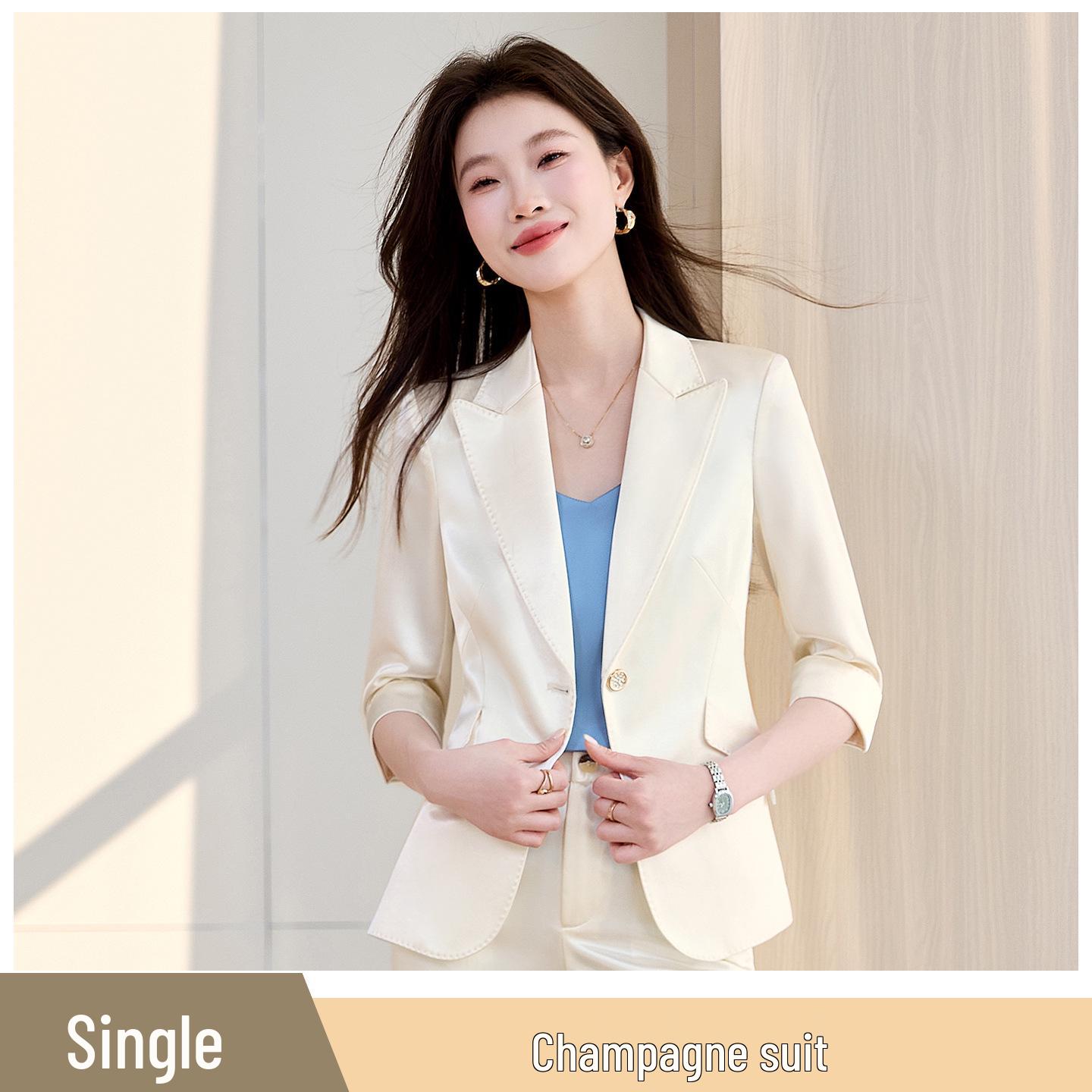 

Women s 2026 Korean Slim Fit Business Suit Jacket - Elegant Professional Formal Wear M