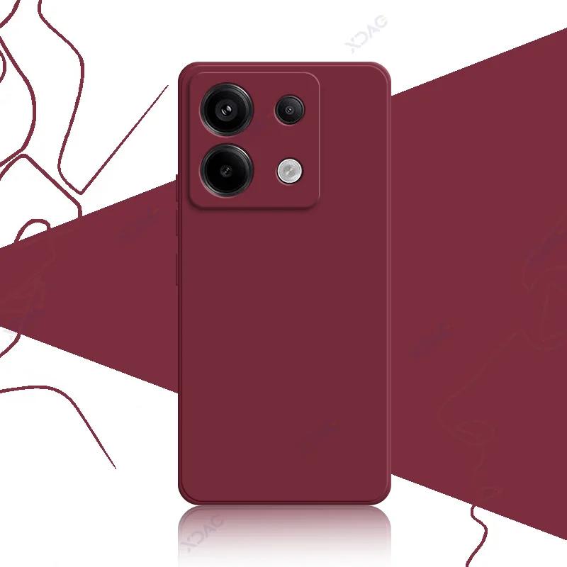 Śliczne kwadratowe silikonowe etui z płynnym silikonem do Xiaomi POCO X6 Pro Neo 5G Luksusowe miękkie etui na telefon POCOX6 X6Pro X6Neo Coque