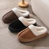 New Style of Warm Cotton Shoes for Outerwear, Indoor Frosted Thick-soled Versatile Woolen Slippers