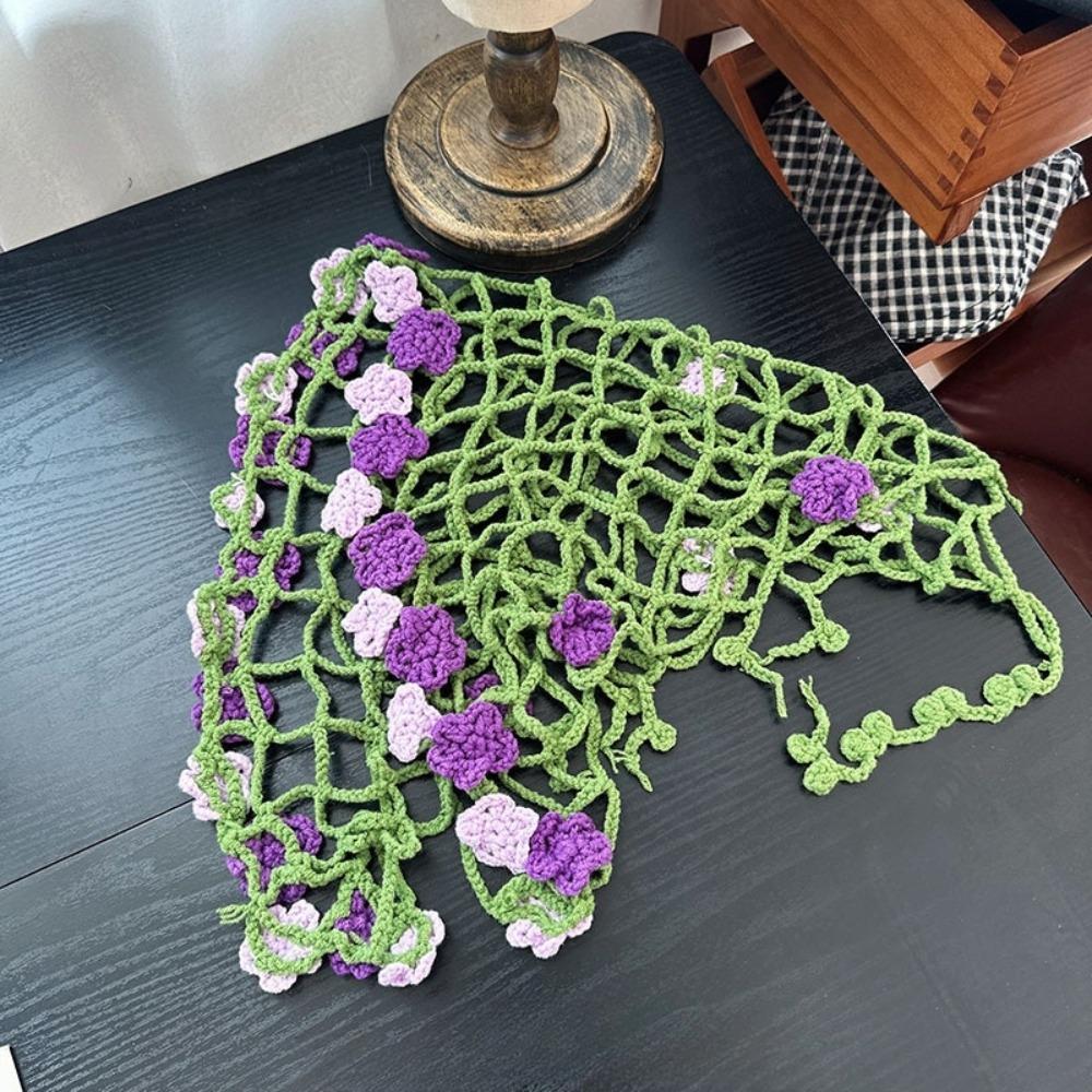 Hairband Flower Triangular Headscarf Vintage Vine Foral Hip Scarf  Pants Accessories