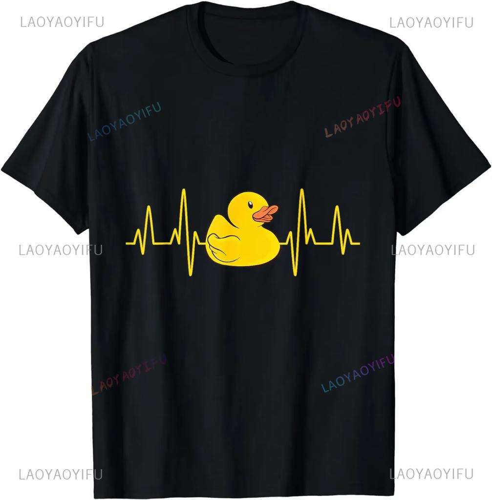 Cute Rubber Duck Lover Bird Quack Duckies Funny Ducky TShirt T Fashion Men Casual High Quality Casual Streetwear Tops Shirts