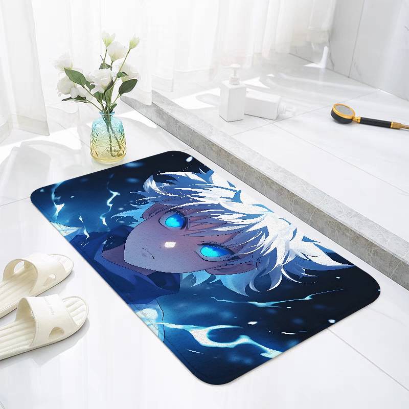 H-Hunter-X-H-Hunter K-Killua Floor Mat For Living Room Cushions Modern Soft Fluffy Home Rug For Children's Bedroom Play Carpet