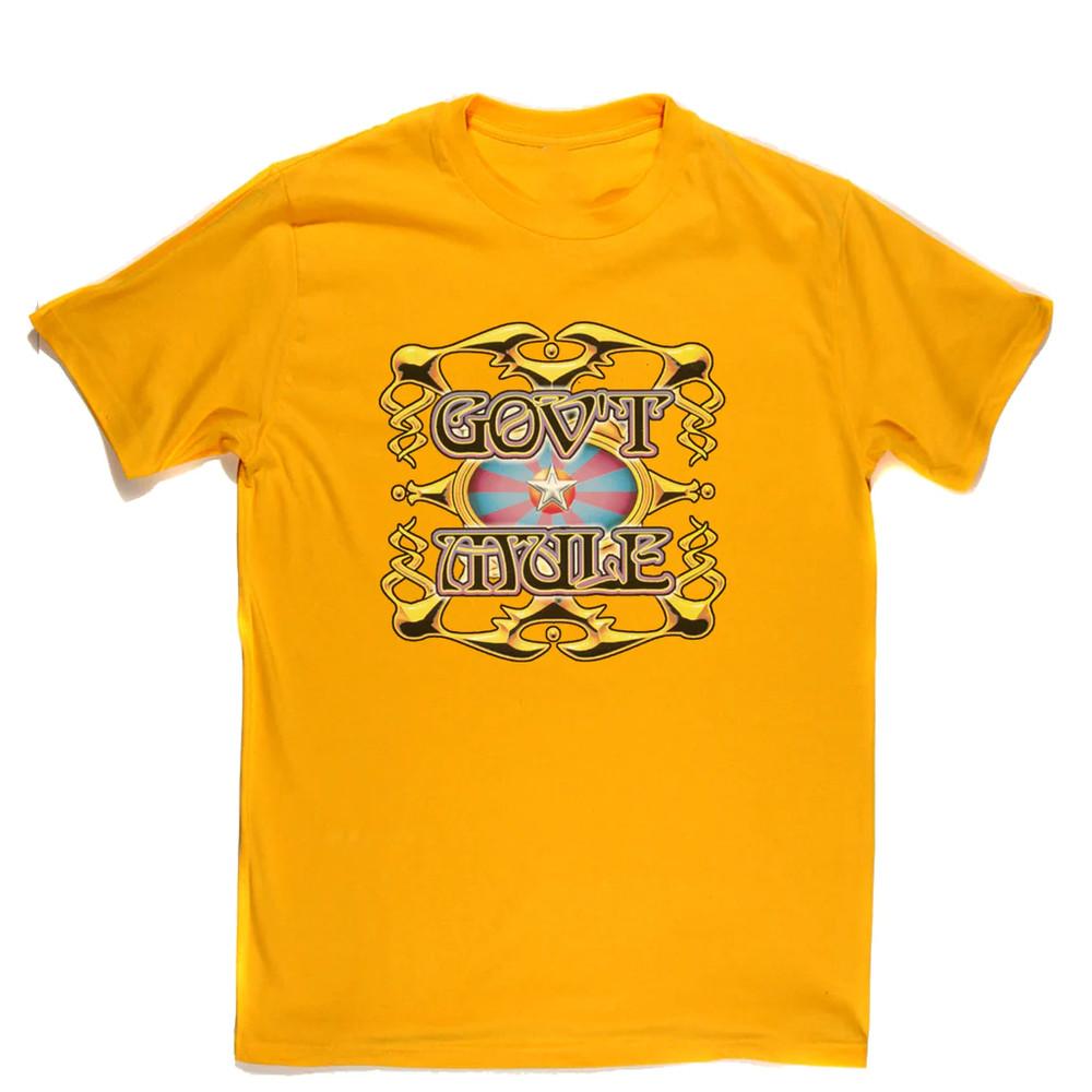 Vtg Gov t Mule Band Gift For Fans Heavy Cotton Yellow Full Size Shirt CM156 Unisex T-Shirt XXXL