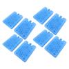 8PCS Reusable Ice Packs Leakproof PE Plastic Freezer Packs Multifunctional for Lunch Box Cooler Bag Cooling Fan